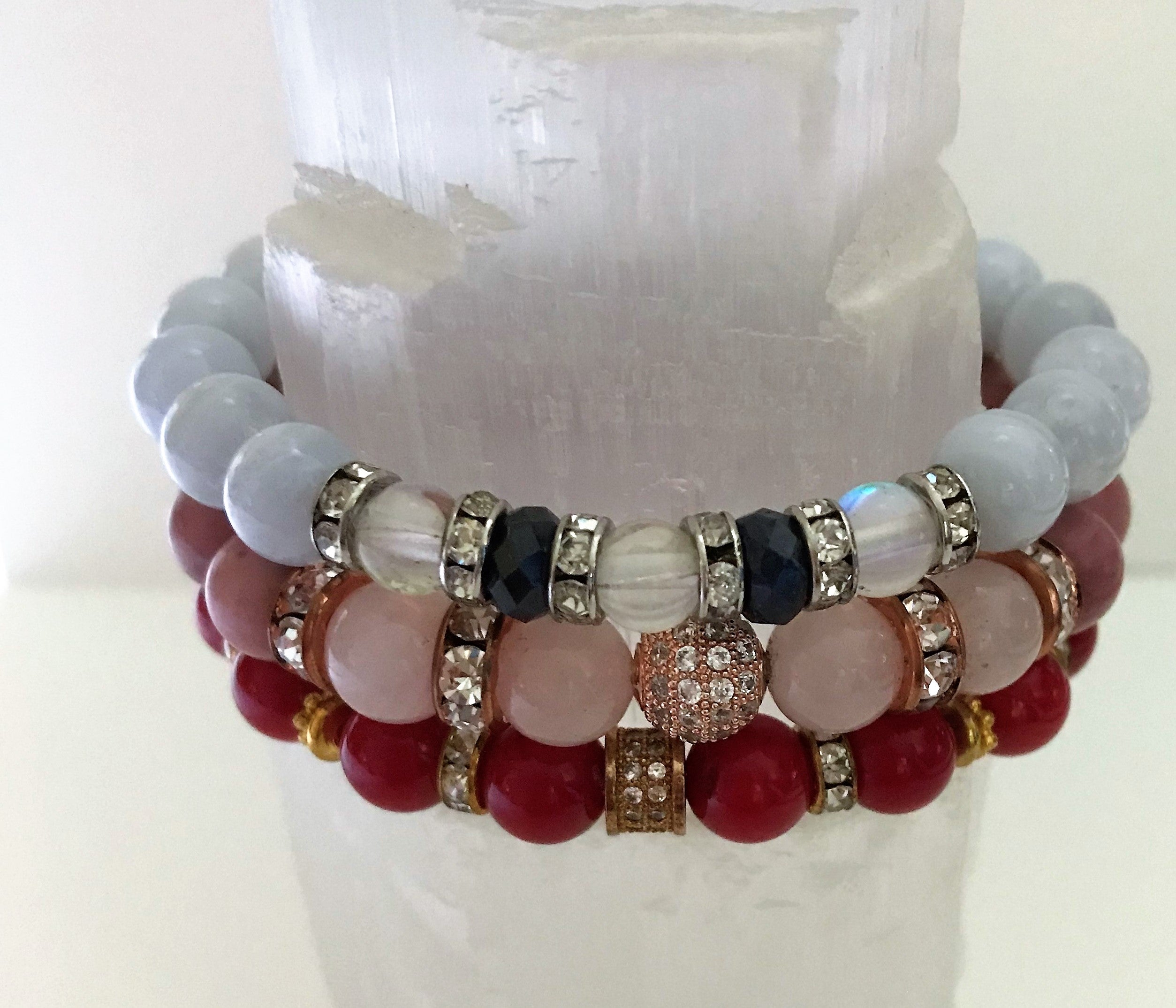 House of Magic Gems I Natural Gemstones Beaded Bracelets
